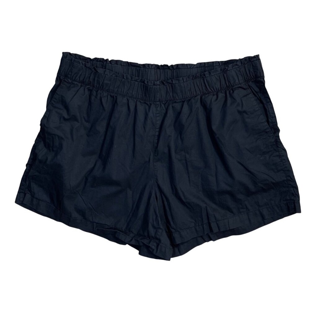 Old Navy Shorts Women's Elastic Waist Size 2X Black Cotton 5"